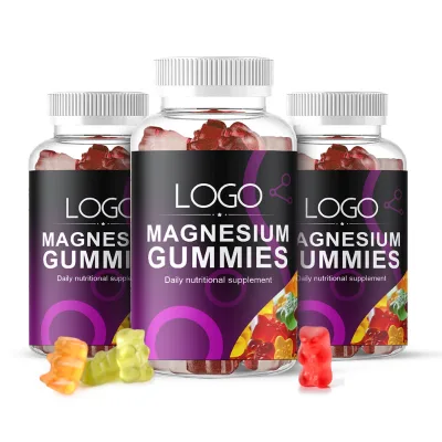Private Label Magnesium Glycinatecalm Gummies Supplememt 400 mg Magnesium Gummies