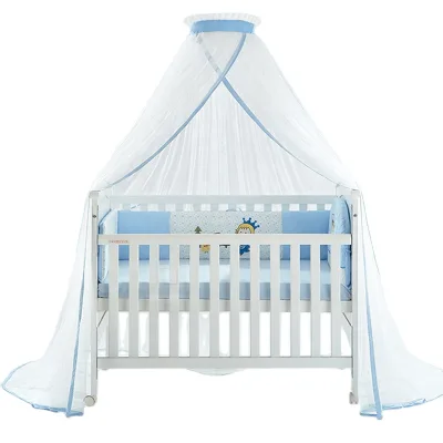 Custom Baby Kids Umbrella Mosquito Bed Net 100% Polyester Non-corrosive Iron Stand Mosquito Nets
