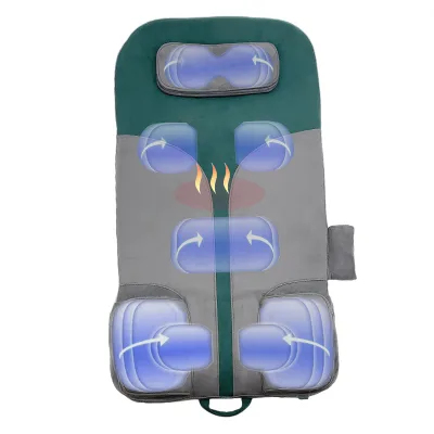 2024 Hot Selling Electric Air Compression Mattress Massager Machine Heated Back Shoulder Full Body Massage Cushion Neck