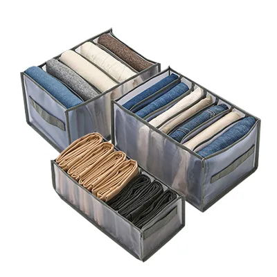 High Quality Wardrobe Clothes Organize Drawers Organizer for Folded Clothes, , Mesh Clothes Storage Organizer