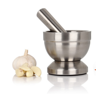 Mortar and Pestle Stainless Steel 304 Cast Iron Mortar and Pestle Set
