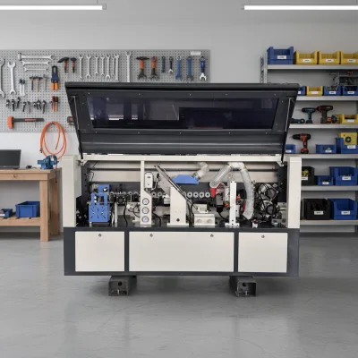 BHM-300 Industrial Wood Furniture Fully Automatic Compact Cabinet Door Melamine Linear Edge Bander for Wood Board