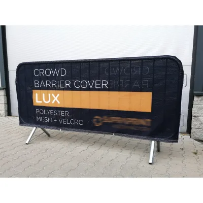 Outdoor Events Sport Fence Covoer Roadside Banner Breeze Crowd Control Vinyl or Polyester Mesh Barrier Barricade Cover