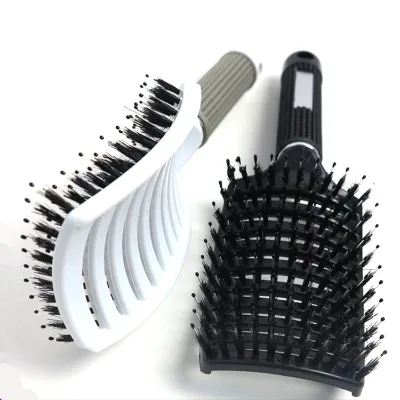 Curved Vented Styling Hair Laser Blow Drying Brush Bristle Material with Paddle and Cushion Features for Detangling Hair Brush