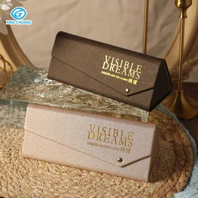 Luxury Eco-Friendly Handmade Sunglasses Case Simple Style Magnetic Eyewear & Glasses Cases with Custom Logo Print for Storage