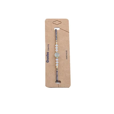 Bohemian Style Rice Bead Crystal Bead Soft Ceramic Bracelet Gifts for Friends