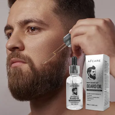 Men's Organic Natural Beard Oil Promotes Growth & Smooth with Repairing Moisturizing Nourishing Benefits 100% Natural Formula