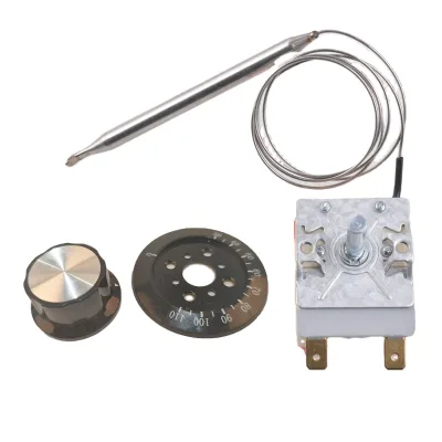 WHB Electronic Accessories-Manual Reset Water Heater Capillary Thermostat Plastic Material with Copper Tube