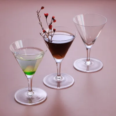 custom logo high-foot martini glass Lead free crystal triangle cocktail glasses for party