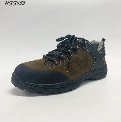 LXG,outdoor Off-road Fiberglass Toe Insert ESD Sport Safety Shoes Good Quality Crazy Horse Leather Upper Hiking Shoes HSS458