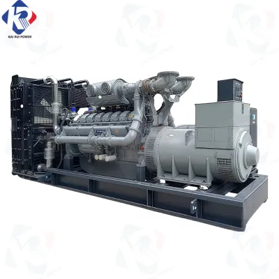 1 Mega Watt Open Frame Diesel Generator 1250 Kva Perkin Generator 50Hz Frequency 380V Rated Voltage
