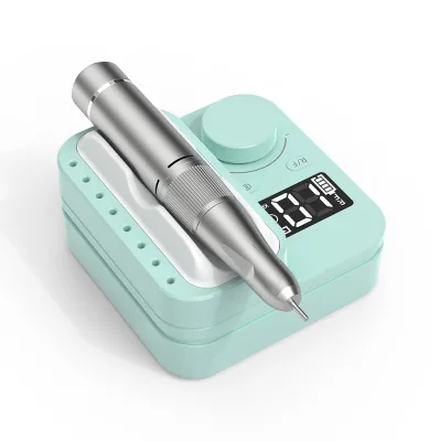 ODM Ultra-Silent HD LED Display Torque Carbon Brush 35000RPM Portable Nail Drill Rechargeable Nail E-File Kit Base Gel Nail