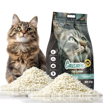 Eco Friendly Fast Delivery Highly Absorbent Odor Control Biodegradable Premium Cassava Cat Litter