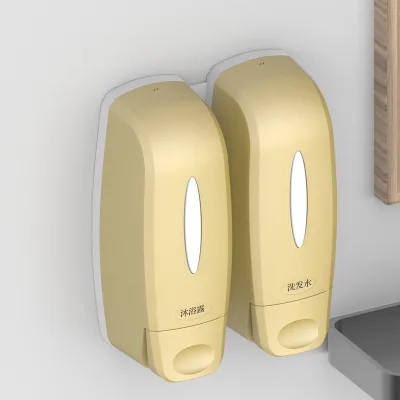 Factory Wholesale Comercial Plastic 360 ml Double Head Wall-mounted Hand Touch Gel Alcohol Hand Liquid Soap Dispenser