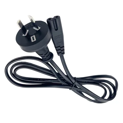 High Quality Australia Market 1M 1.5M 2M 2 Pin Core Figure 8 IEC-C7 AC Power Cord Cable