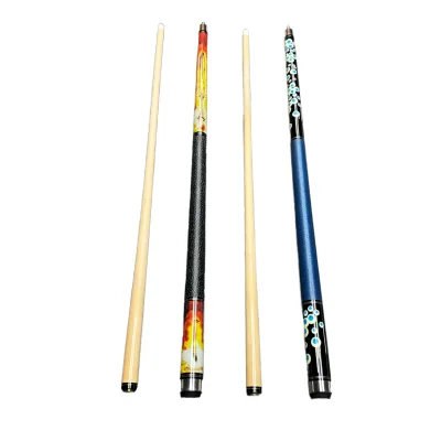 Wholesale High Quality Canadian Maple Pool Billiard Cue 12.5mm Tip Stainless Steel Joint 58 Inch 1/2 Split Custom Logo Available
