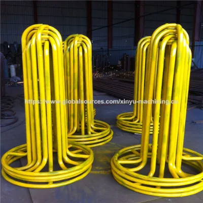 Yellow steel wire storage rack