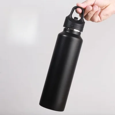 Portable 316 Stainless Steel Sports Vacuum Flask Bottle Double Wall Insulated Easily Opens/Closes One Hand for Business Gifts