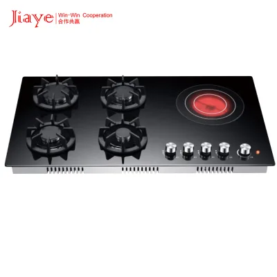 Efficient Gas+Electric Built-In Cooktops Tempered Glass Ceramic Hobs for Convenient Cooking