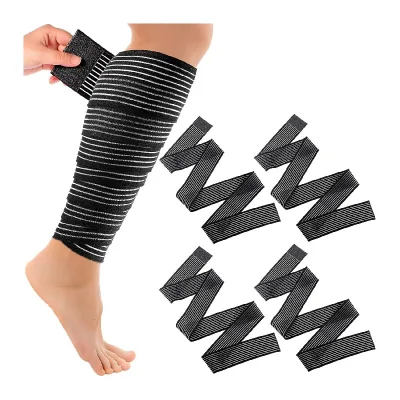 Women Man Football Runner Calf Pain Relief Elastic Lower Leg Calf Compression Support Bandage Sleeve Wrap