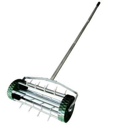 Manual Soil Removal Lawn Aerator Spikes Hand Pushed Gardening Tool for Lawn Aeration Helps Restore Lawn Health Deposit Price Is