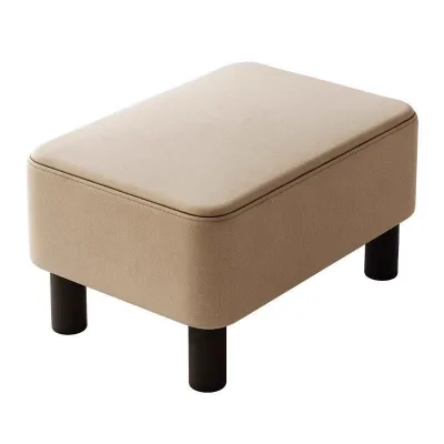 Modern Indoor Home Luxury Fabric Foot Step Living Room Furniture Ottoman Stools