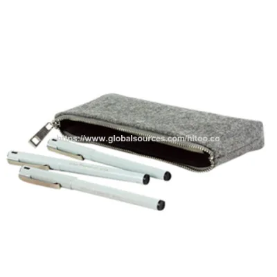 Promotion custom felt pen cases pencil case, pen pouch BSCI/Sedex/SA8000 Audit