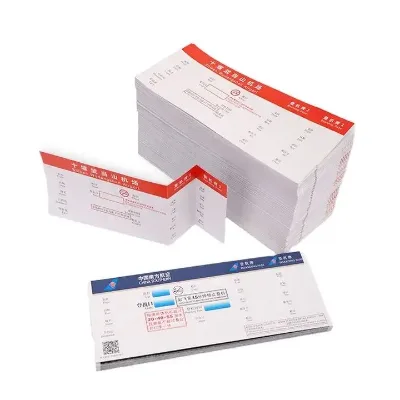 Perforated Blank Thermal Airline Boarding Pass Thermal Flight Ticket Airport Access Card