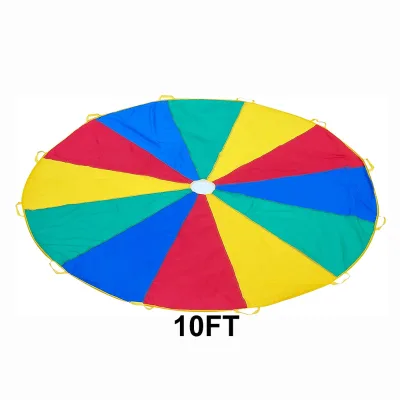 Factory Custom Kids Toys 6ft 8ft 10ft 12ft 16ft 20ft Play Parachute Games for Outdoor Team Games