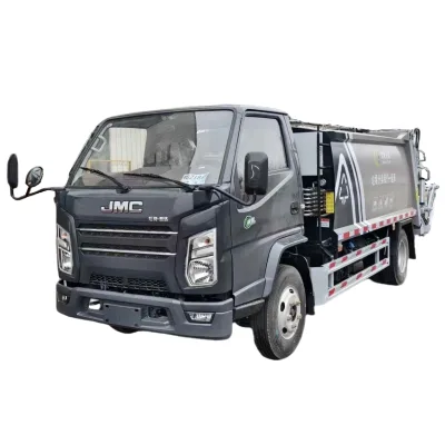 China Product Jmc 8tons 8000L 8m³ 4x2 4x4 Euro3 Euro5 Diese Rear-loading Compression Garbage Truck for Sale