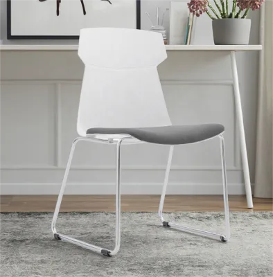 Cheapest Price Luxury Modern Gray Executive Meeting Room Chair Office Chair Without Wheels