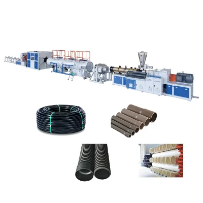 Used Second Hand Plastic Pvc Fiberglass Corrugator Pipe Manufacturing Making Machine Production Line in Secret