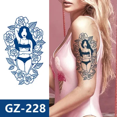 2 Week Tattoo Semi Permanent Tattoos Realistic Temporary Tattoo Stickers for Women Girls