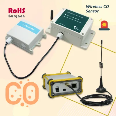Wireless CO Sensors 4-20mA Output CO Detector 0~2000ppm IoT Device Outdoor Waterproof Wall-Mounted Carbon Monoxide Transmitter