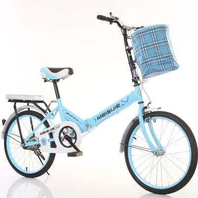 Wholesale Cheap Urban Folding Cycle Sky Blue Mint Folding Bike Foldable Mini Bike