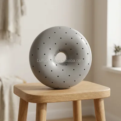Breathable Car and Home Memory Foam air Hole Charcoal Donut Seat Cushion