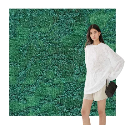 LaceMerino Jacquard Wool Anti Pilling Fabric Floral Lace Knit for Sunshirts Dresses Tees Cardigans