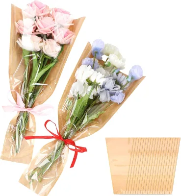 Hot Sale Customized Flower Sleeves Fresh Flower Packaging Sleeves