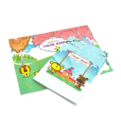 Lemon Ribbon Customized Printing Sevices Cartoon Animals Coloring Painting Drawing A4 A5 B5 B4 Filling Book for Children