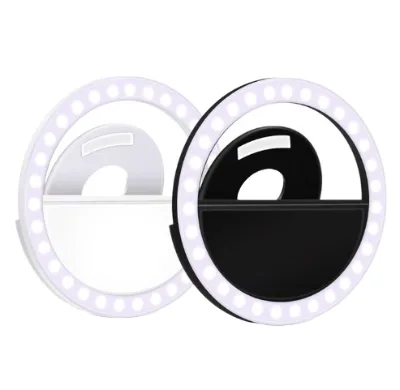 Factory Price Portable Mini LED Selfie Ring Light Rechargeable Mobile Beauty Fill Photography Light for Compatible Cell Phones