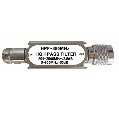 HPF 890MHZ 50ohm High Band Pass Filter with N Type Connector
