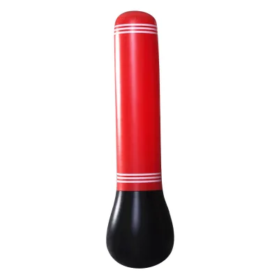 Thickened Inflatable Tumbler Punching Bag Vertical Fitness Sandbag for Adults Kids Stress Relief
