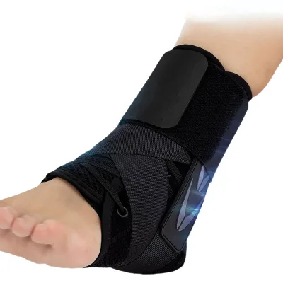 Slim-Fit Ankle Stabilizer Brace for Sprained Ankle Rehabilitation with Hook and Loop Closure Unisex