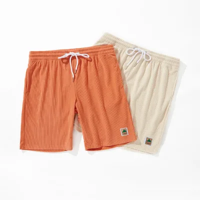 Streetwear Wholesale Women Shorts Casual Mens Vintage Corduroy Shorts With Strings