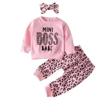 Letter 3 Pieces Newborn Baby Without Dress Without Clothes Set Hot Girls Autumn 2024