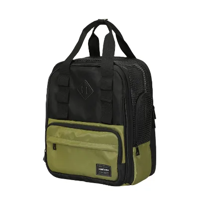 VEEVAN Foldable Pet Backpack Travel Bag Breathable Portable Carrier with Zipper Closure for Puppy and Kitten