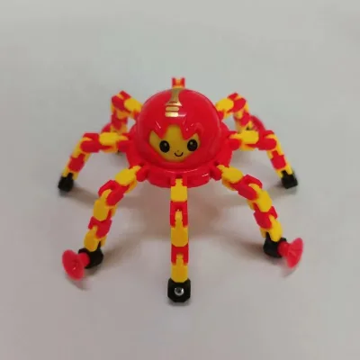 Novel Fingertip Mechanical Gyro with Deformable Design Featuring Suction Cups Pressure-reducing Chain-type Gyro Toys