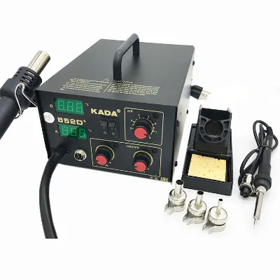 KADA 852D+  Soldering Desoldering Station Brushless Fan Hot air Gun Smd Rework Soldering Station
