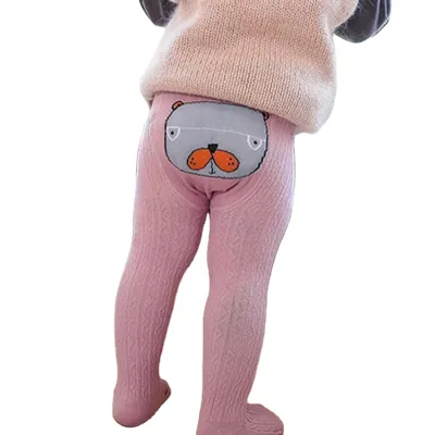 2022 Baby Autumn Winter Tights Hot Toddler Girl Cotton Warm Pantyhose Solid Tights Kids Stocking