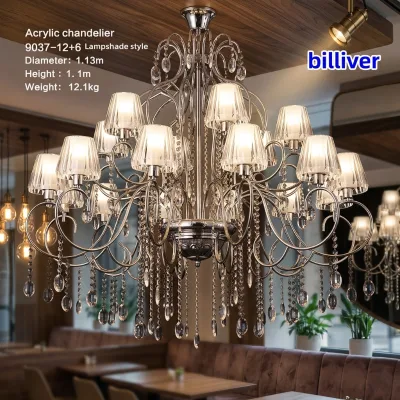 New model wedding hall electroplated crystal chandelier wedding hotel ceremony chandelier pendant light for indoor decoration